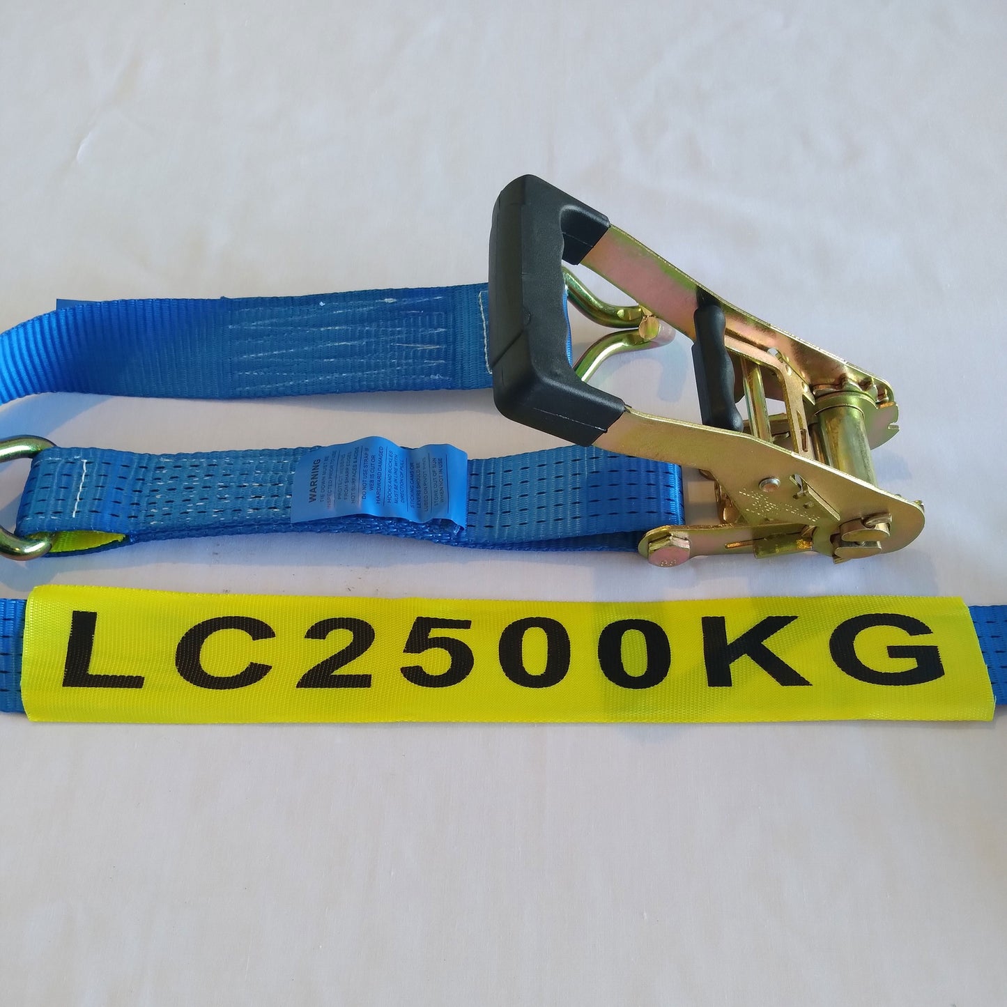 Ratchet Tie-Down Strap : Double J hook, 50mm x 4.5m, 2500kg LC