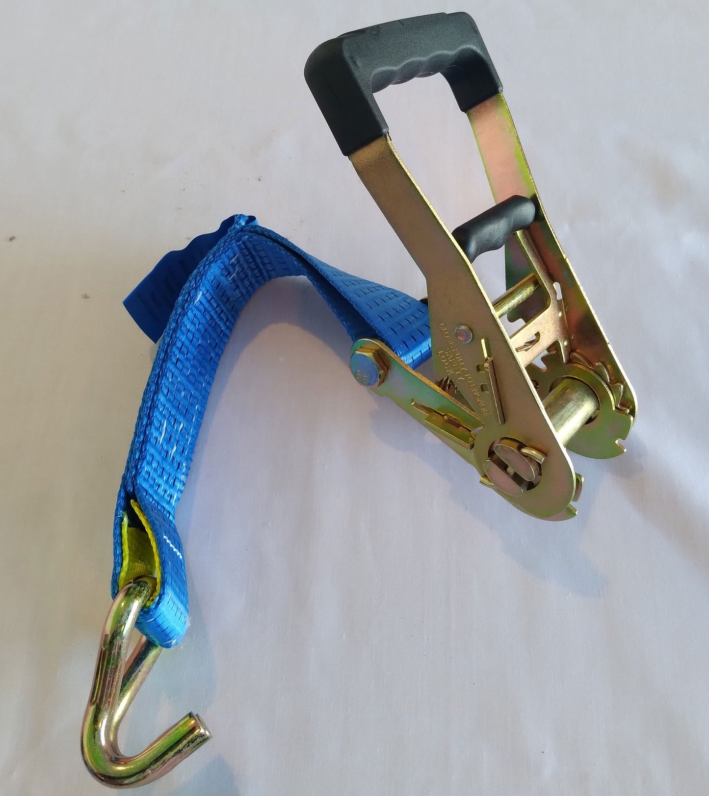 Ratchet Tie-Down Strap : Double J hook, 50mm x 4.5m, 2500kg LC