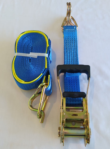 Ratchet Tie-Down Strap : Swan hook, 50mm x 9m, 2500kg LC