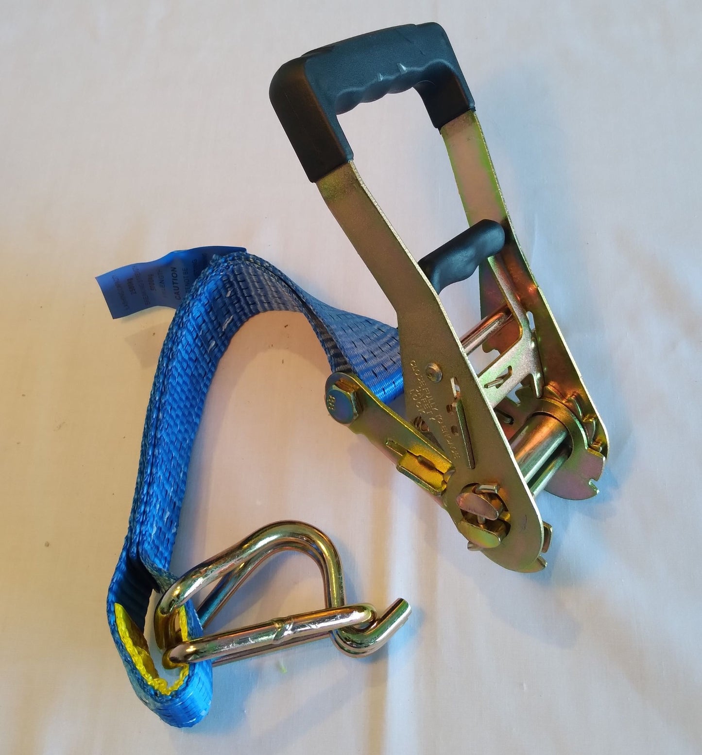 Ratchet Tie-Down Strap : Swan hook, 50mm x 9m, 2500kg LC