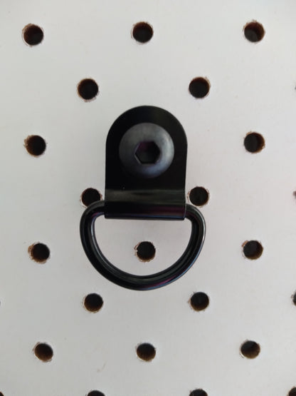 Mini Black Powder Coated D Ring Anchors in a 10 pack