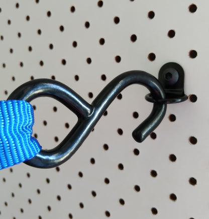 Mini Black Powder Coated D Ring Anchors in a 10 pack