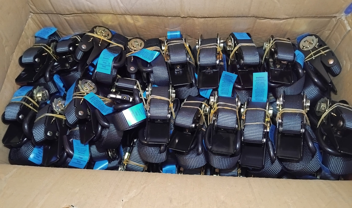 Box Lot 25mm Black Ratchet - 60 Units per box