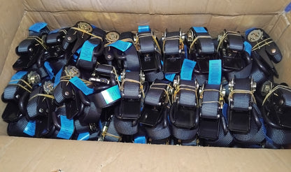 Box Lot 25mm Black Ratchet - 60 Units per box