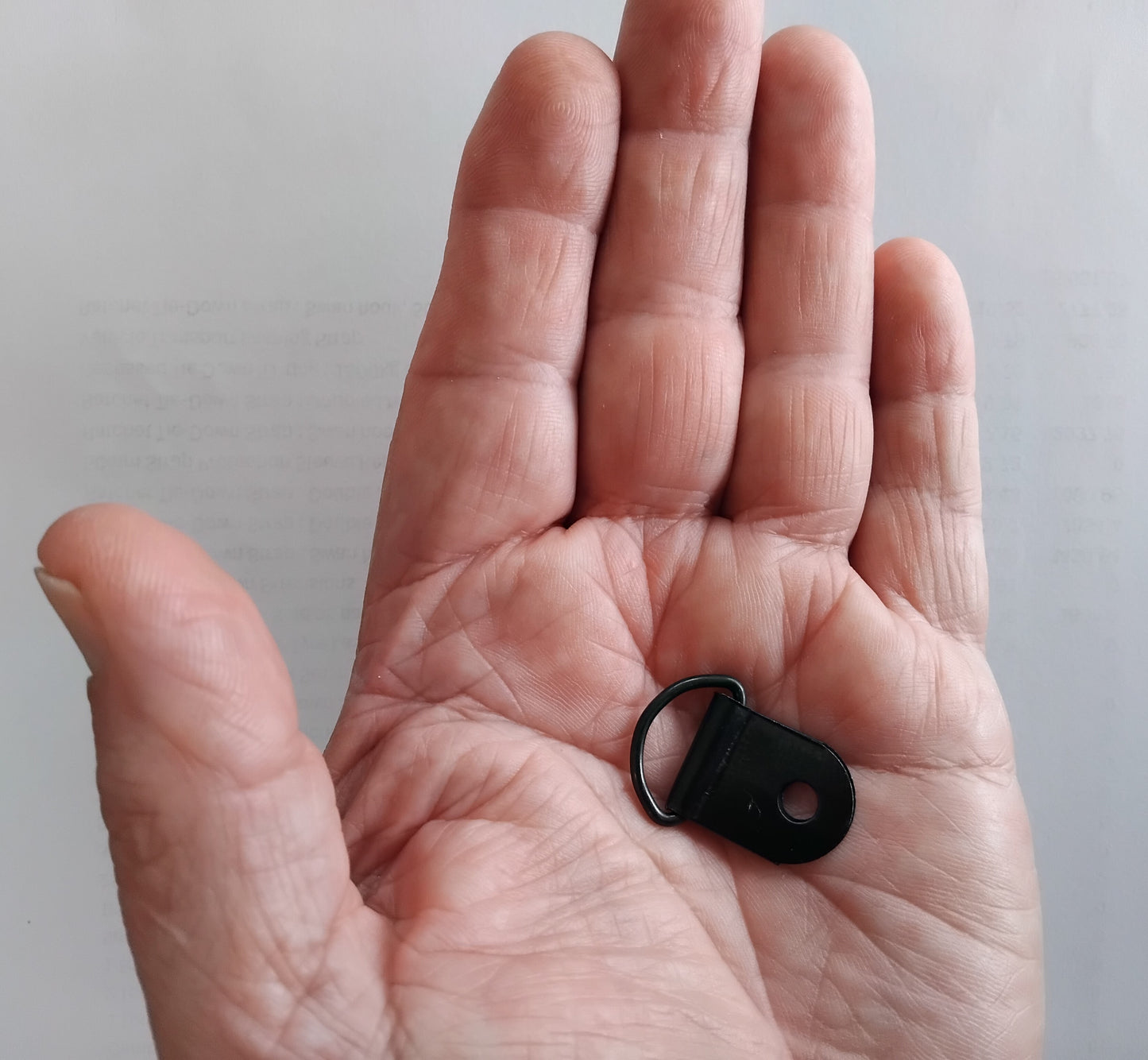 Mini Black Powder Coated D Ring Anchors in a 10 pack