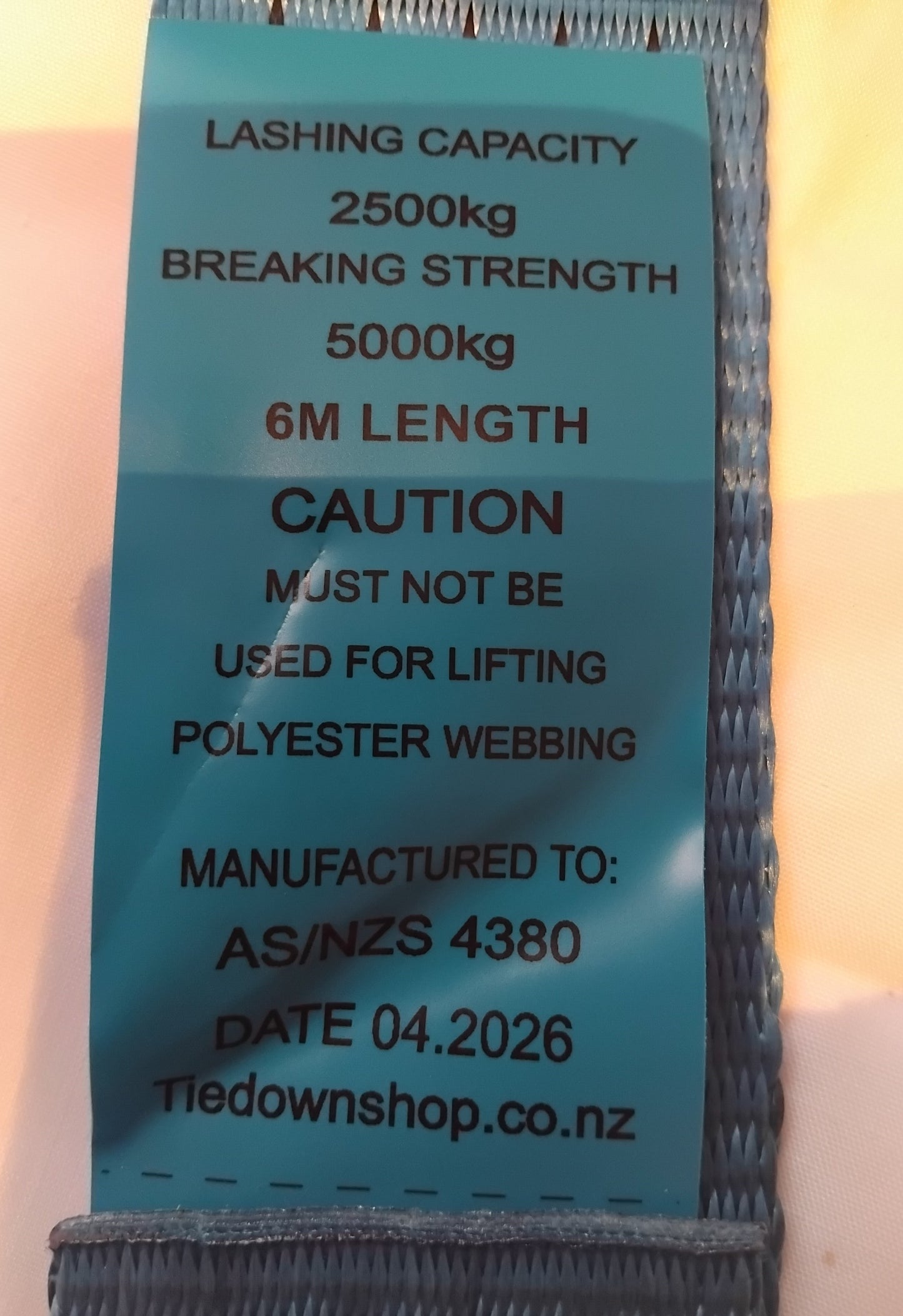 Box Lot 50mm x 6 mtr Continuous Ratchet. 2500KG LC