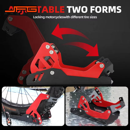 JFG Racing Adjustable Motorcycle Wheel Chock