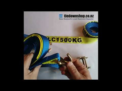 Ratchet Tie-Down Strap : Swan hook, 35mm x 4.5m, 1500kg LC